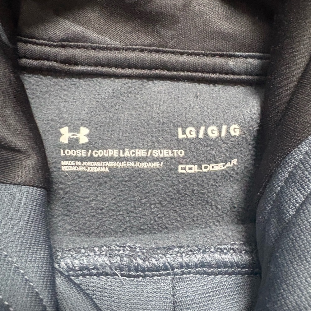 Men’s blue & camo print Under Armour Loose Fit Hoodie - Picture 3 of 3